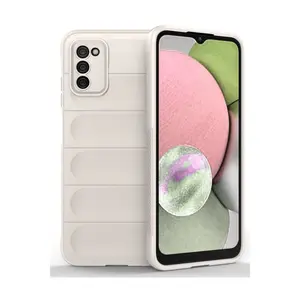 Samsung Galaxy A03s Kılıf Optimum Silikon - Krem