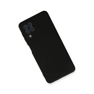 Samsung Galaxy A22 Kılıf Nano İçi Kadife Silikon - Siyah