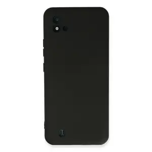 Realme C11 2021 Kılıf Nano İçi Kadife Silikon - Siyah