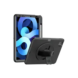 İpad 2025 10.9 10.nesil (a16) Kılıf Hand Strap Tablet Kılıfı - Siyah