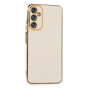 Samsung Galaxy A05s Kılıf Volet Silikon - Beyaz