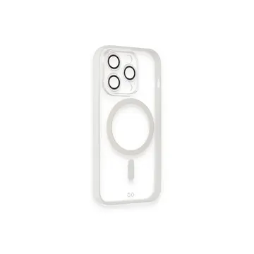 İphone 14 Pro Kılıf Grand Magneticsafe Kapak - Beyaz