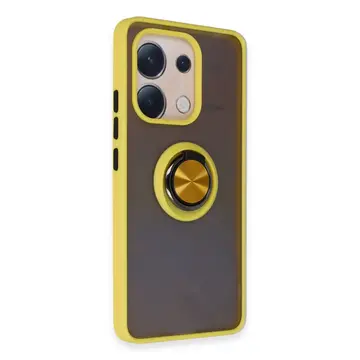 Xiaomi Redmi Note 13 4g Kılıf Montreal Yüzüklü Silikon Kapak - Sarı