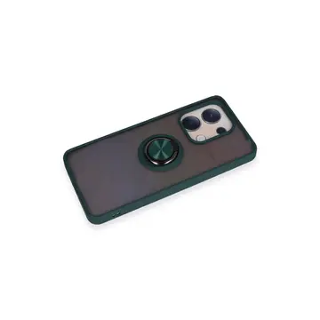 Xiaomi Redmi Note 13 4g Kılıf Montreal Yüzüklü Silikon Kapak - Yeşil