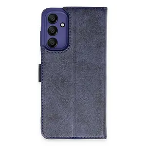 Samsung Galaxy M15 Kılıf Trend S Plus Kapaklı Kılıf - Lacivert