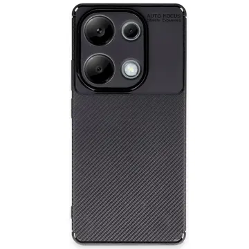 Xiaomi Redmi Note 13 Pro 4g Kılıf Auto Focus Karbon Kapak - Siyah