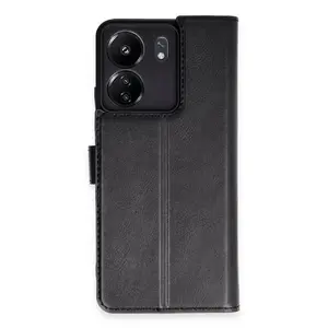 Xiaomi Redmi 13c Kılıf Trend S Plus Kapaklı Kılıf - Siyah