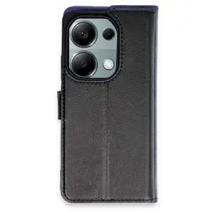 Xiaomi Redmi Note 13 Pro 4g Kılıf Trend S Plus Kapaklı Kılıf - Siyah