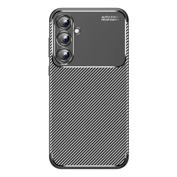 Samsung Galaxy A15 4g Kılıf Auto Focus Karbon Kapak - Siyah