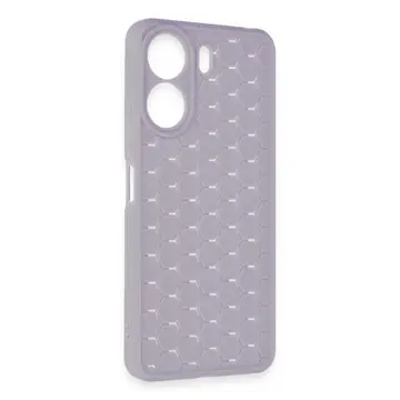 Xiaomi Redmi 13c Kılıf Petek Silikon Kapak - Lila
