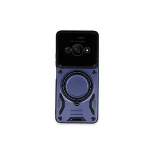 Xiaomi Poco C61 Kılıf Joy Lens Standlı Kapak - Lacivert