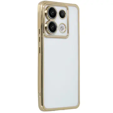Xiaomi Poco X6 Kılıf Razer Lensli Silikon - Gold