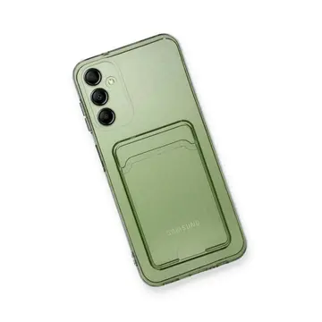 Samsung Galaxy A55 5g Kılıf Kart Şeffaf Silikon - Şeffaf