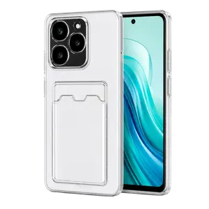 Realme C61 Kılıf Kart Şeffaf Silikon - Şeffaf