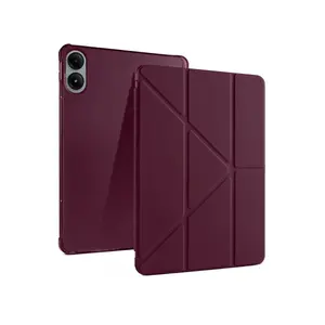 Xiaomi Redmi Pad Pro 12.1 Kılıf Kalemlikli Mars Tablet Kılıfı - Mürdüm