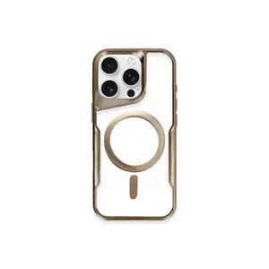 İphone 14 Pro Kılıf Boyi Magsafe Silikon Kapak - Kahverengi