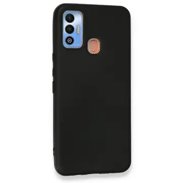 Newface Tecno Spark 7t Kılıf First Silikon - Siyah