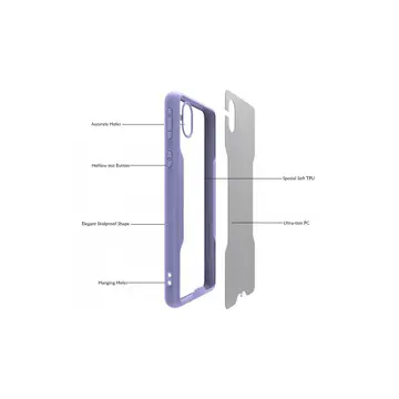 Newface Samsung Galaxy A01 Core Kılıf Platin Silikon - Kırmızı