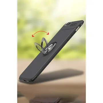 Newface Apple İphone 6 Kılıf Range Yüzüklü Silikon - Kırmızı
