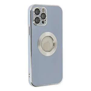 Newface Apple İphone 12 Pro Kılıf Store Silikon - Sierra Blue