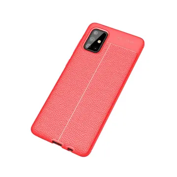 Newface Samsung Galaxy A71 Kılıf Auto Focus Kapak - Kırmızı
