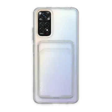 Newface Xiaomi Redmi Note 11 Kılıf Kart Şeffaf Silikon - Şeffaf