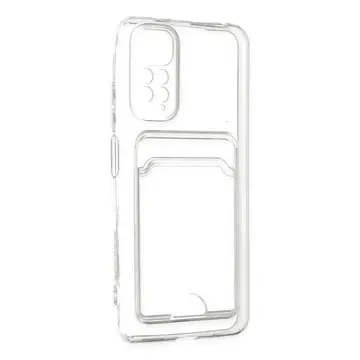 Newface Xiaomi Redmi Note 11 Kılıf Kart Şeffaf Silikon - Şeffaf