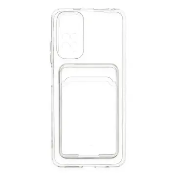 Newface Xiaomi Redmi Note 11 Kılıf Kart Şeffaf Silikon - Şeffaf