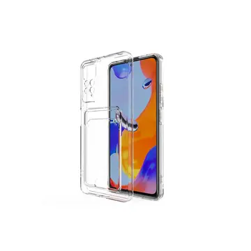 Newface Xiaomi Redmi Note 11 Kılıf Kart Şeffaf Silikon - Şeffaf