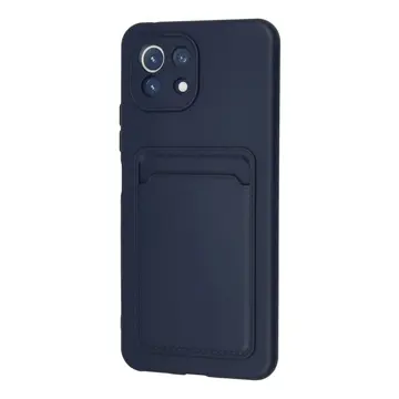 Xiaomi Mi 11 Kılıf Kelvin Kartvizitli Silikon - Lacivert