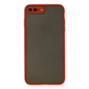 Newface Apple İphone 7 Plus Kılıf Montreal Silikon Kapak - Kırmızı