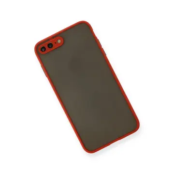 Newface Apple İphone 7 Plus Kılıf Montreal Silikon Kapak - Kırmızı