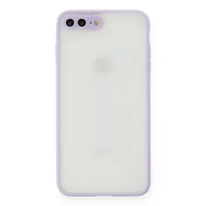 Newface Apple İphone 7 Plus Kılıf Montreal Silikon Kapak - Mor