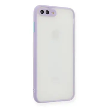 Newface Apple İphone 7 Plus Kılıf Montreal Silikon Kapak - Mor