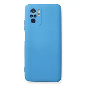 Xiaomi Redmi Note 10 Kılıf Nano İçi Kadife Silikon - Mavi