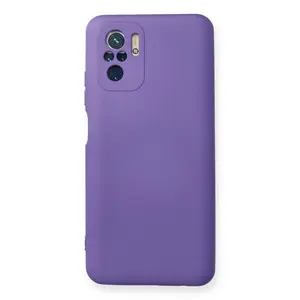 Xiaomi Redmi Note 10 Kılıf Nano İçi Kadife Silikon - Mor