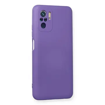 Xiaomi Redmi Note 10 Kılıf Nano İçi Kadife Silikon - Mor