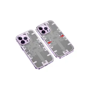 İphone 14 Pro Max Kılıf Mekanik Bumper Kapak - Derin Mor