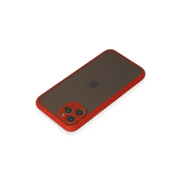 İphone 11 Pro Kılıf Montreal Silikon Kapak - Kırmızı