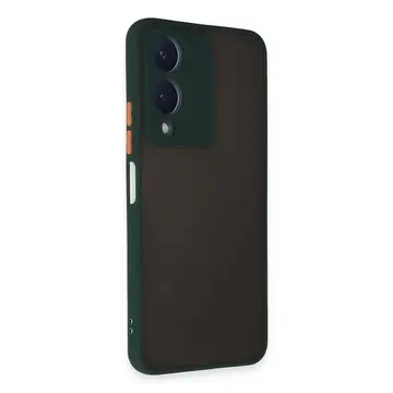 Vivo Y17s Kılıf Montreal Silikon Kapak - Yeşil