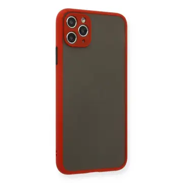 İphone 11 Pro Max Kılıf Montreal Silikon Kapak - Kırmızı