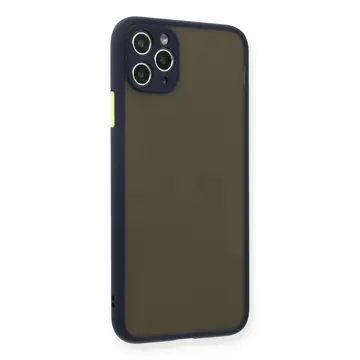 İphone 11 Pro Max Kılıf Montreal Silikon Kapak - Lacivert