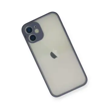 İphone 11 Pro Max Kılıf Montreal Silikon Kapak - Gri