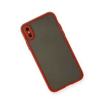 Newface Apple İphone X Kılıf Montreal Silikon Kapak - Kırmızı