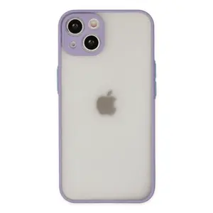 İphone 14 Kılıf Montreal Silikon Kapak - Mor