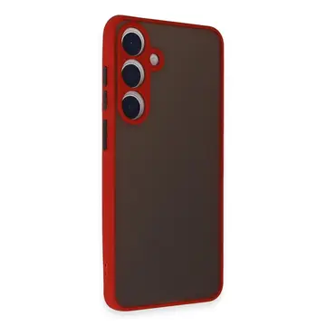 Samsung Galaxy S24 Kılıf Montreal Silikon Kapak - Kırmızı