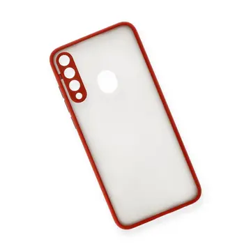 Newface Huawei Y6p Kılıf Montreal Silikon Kapak - Kırmızı