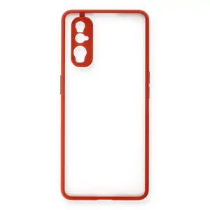 Newface Oppo Find X2 Kılıf Montreal Silikon Kapak - Kırmızı