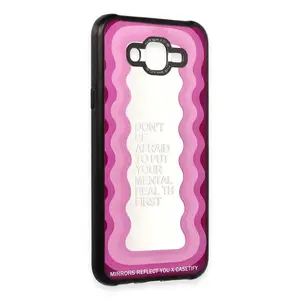 Newface Samsung Galaxy J7 Kılıf Mirror Desenli Kapak - Mirror - 11