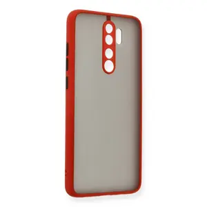 Newface Xiaomi Redmi Note 8 Pro Kılıf Montreal Silikon Kapak - Kırmızı